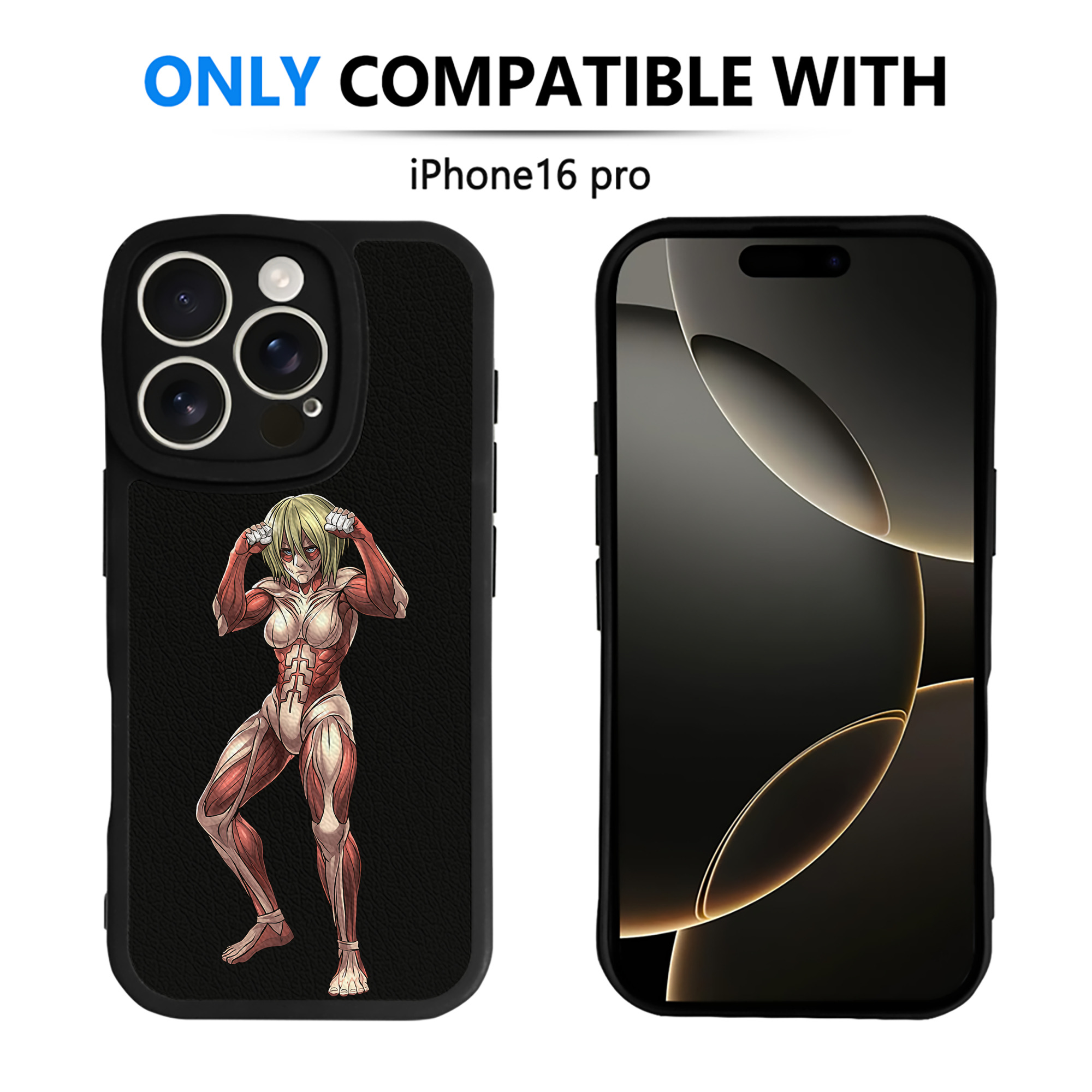 （画像用） 進撃の巨人 Attack on Titan 【iPhone 16シリーズ対応】シリコンスマホケース（レザー調） 材質：シリコン